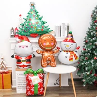 snowman santa claus christmas foil balloons christmas decorations for home 2021 xmas ornaments globos navidad new year 2022
