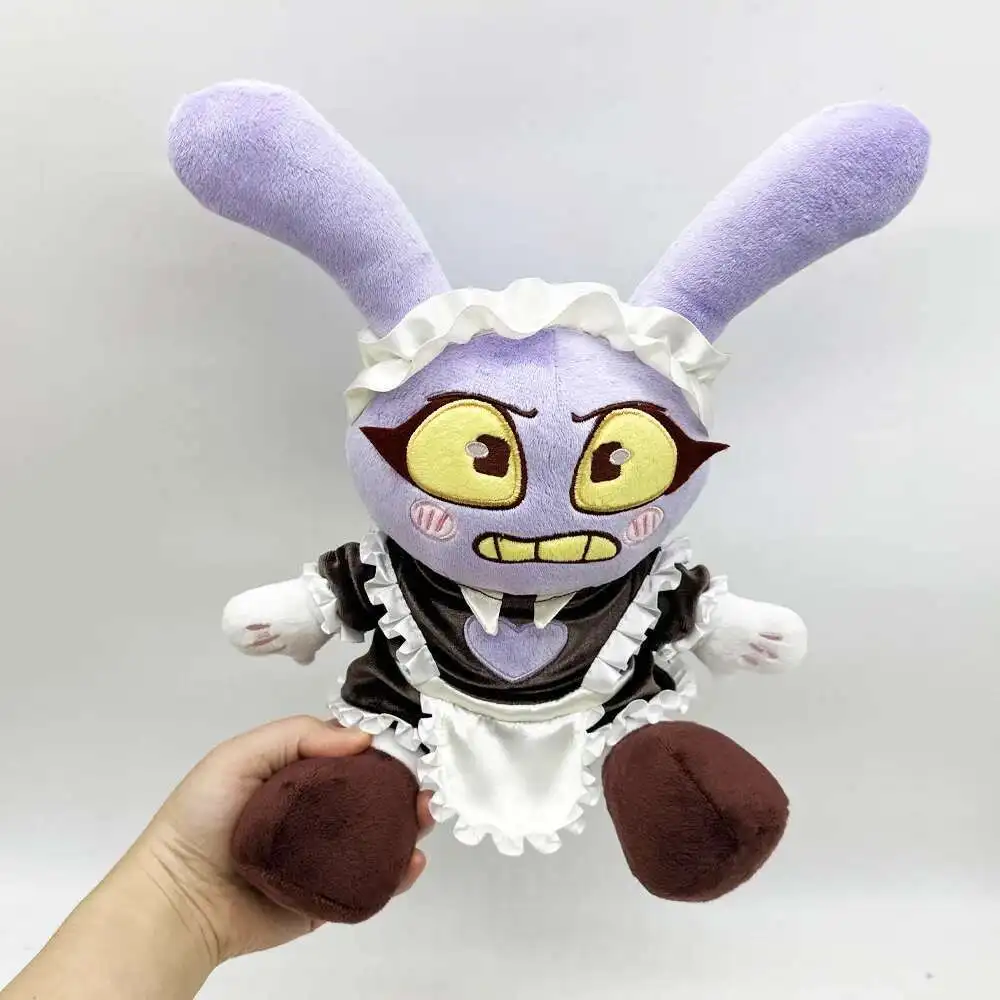 Фото Плюшевая игрушка Bandai Jax-Suit Pomni Disappearing Guy, милый мультяшный персонаж Ribbit Maid Jax, мягкая кукла для декора комнаты, подарок для детей №5