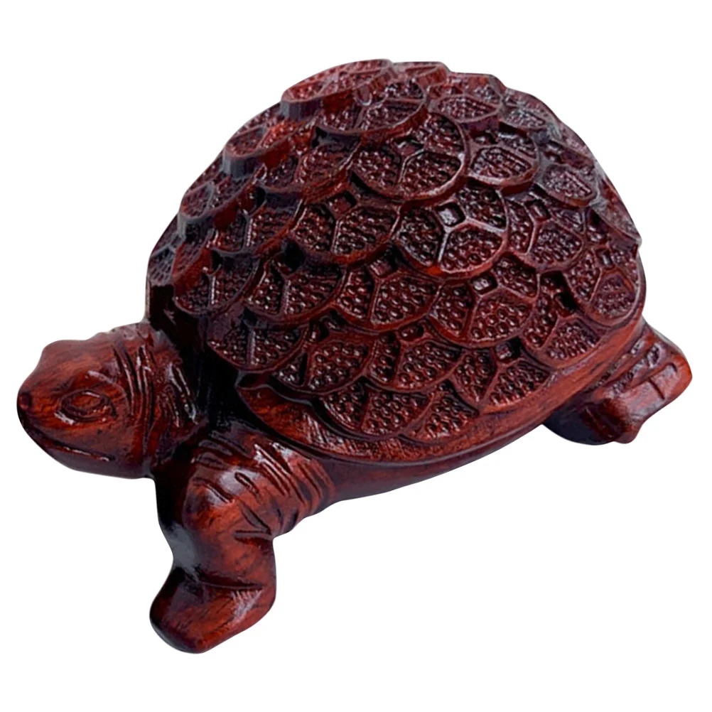 

Turtle Statue Figurine Money Sculpture Good Prosperity Figurines Tortoises Wooden Animal Table Tortoise Dashboard Car Ornaments