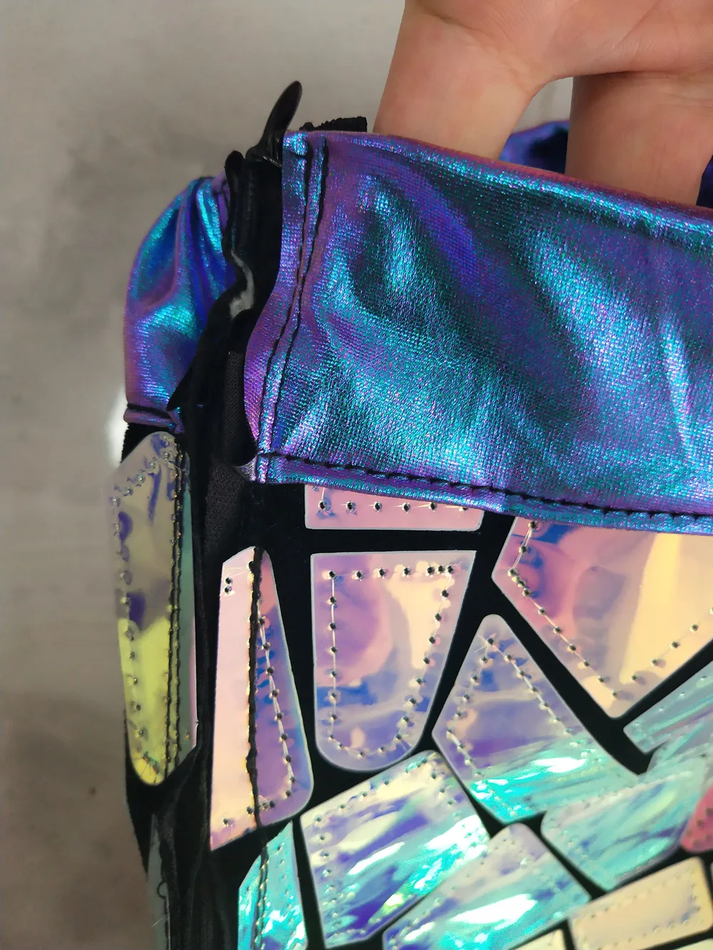 Женский костюм команды джазовых танцев в стиле хип-хоп фиолетовый синий лазерное