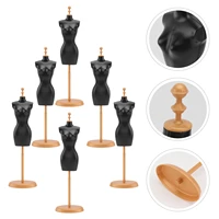 6pcs doll dress form doll model stand clothing mannequin stand display rack