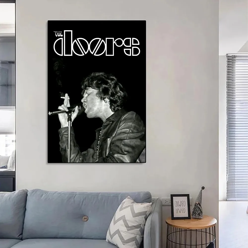 The Doors Jim Morrison Vintage Music Album Rock Poster Kraft Paper Wall Art Painting Study Aesthetic Small S
