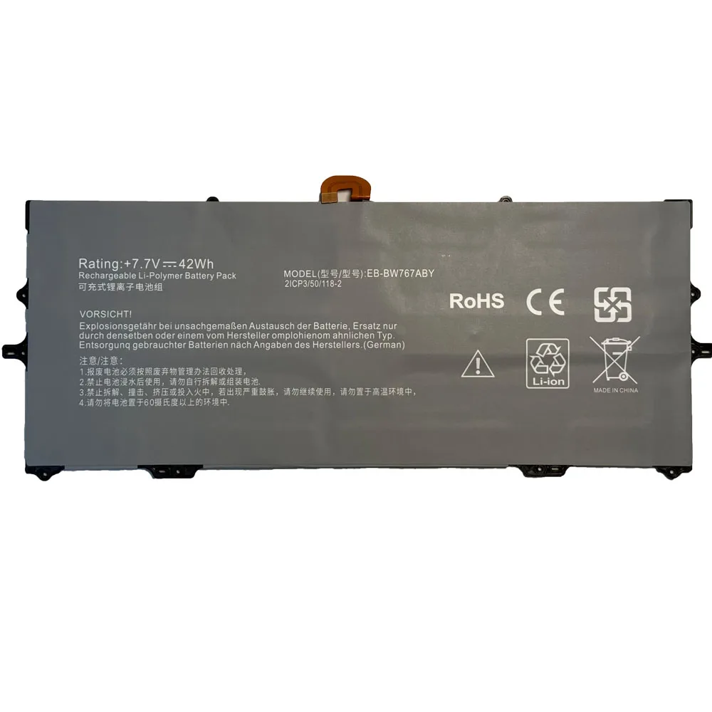 Фото EB-BW767ABY 7,7 В 42 Втч 5454 мАч Аккумулятор для ноутбука SAMSUNG Galaxy Book S NP767XCM NP767 SM-W767 NP767XCM NP930QCG GH43-04964A №2