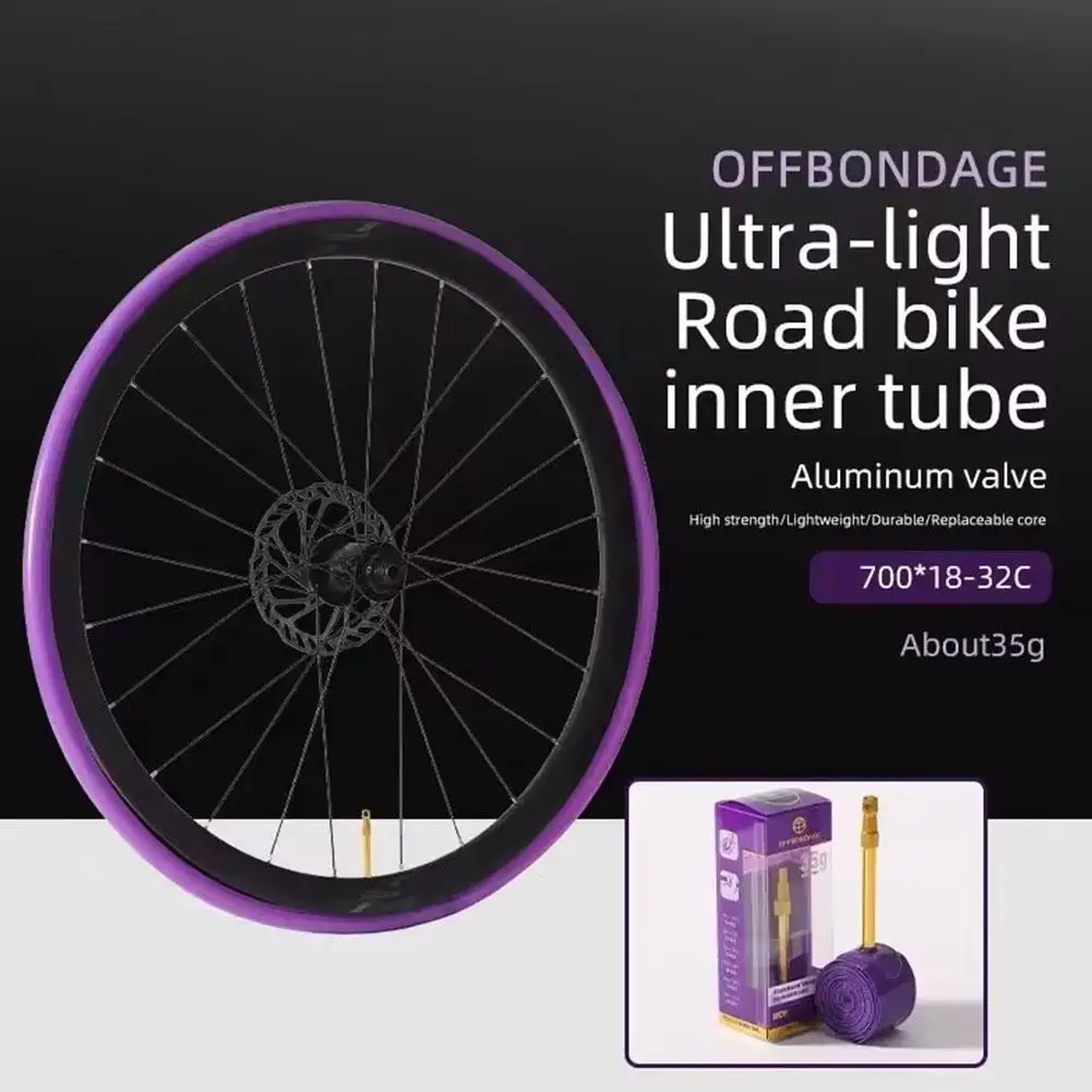 Сверхлегкая велосипедная внутренняя трубка для внедорожника длиной клапана
