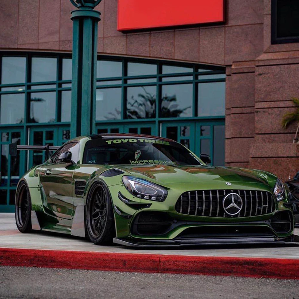 TSAUTOP 1 52*18m PET Line Mamba зеленая супер глянцевая фотобумага для автомобиля