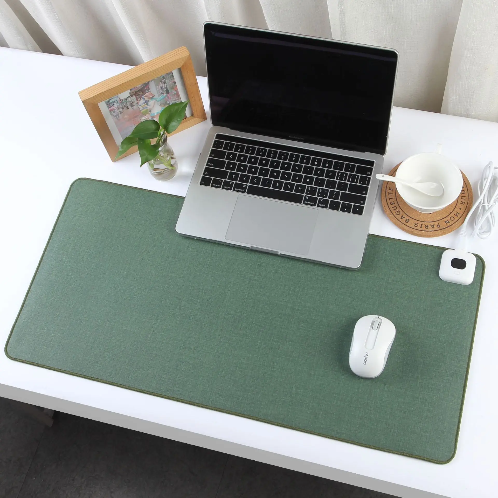

26x52cm Electric Heat Mouse Pad Table Mat Display Temperature Heating Mouse Pad Keep Warm Hand For Office Computer Desk Keyboard