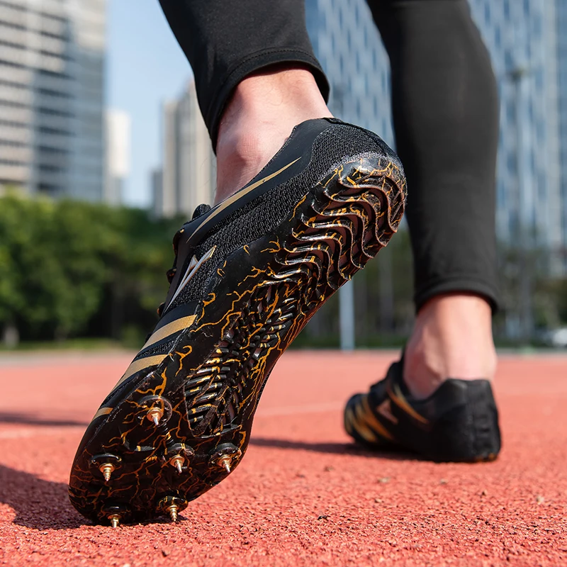 Track and Field Shoes Professional Men Women Running Training Shoes Spikes Student Competition Sprint Sneakers
