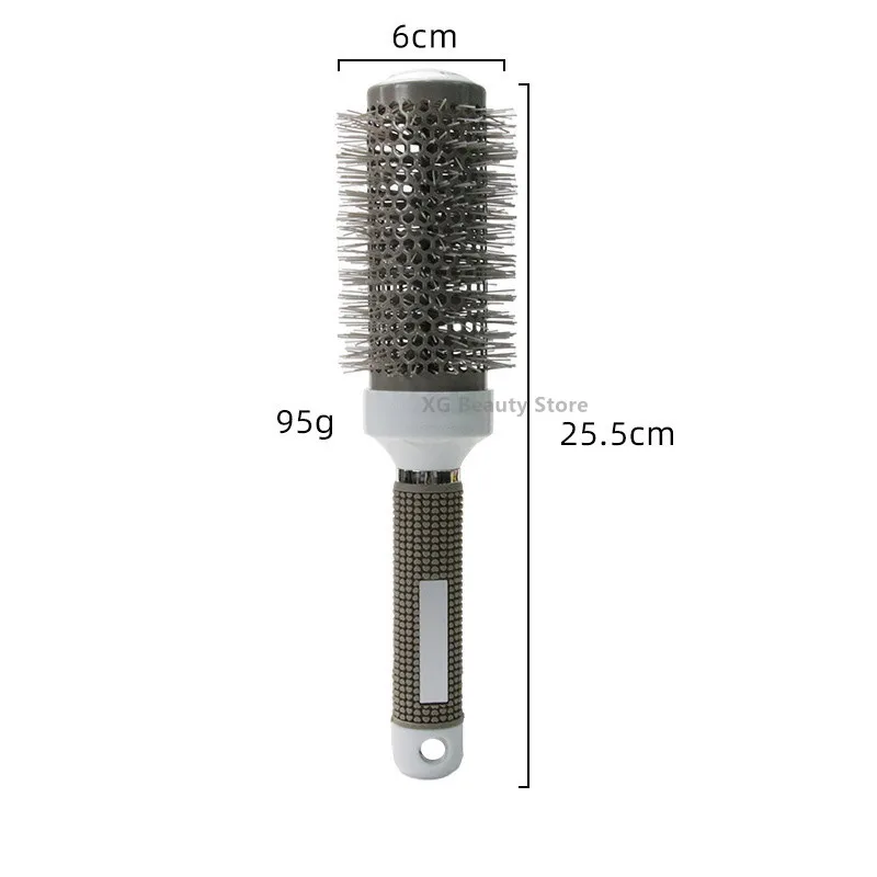 Профессиональные серые круглые расчески для укладки волос фотосессии