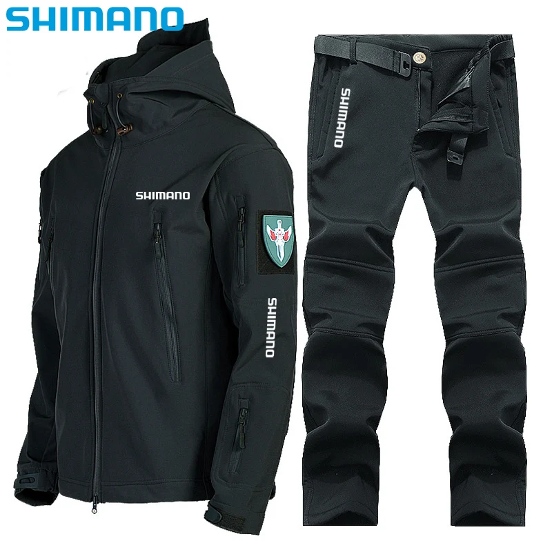 

Осень-зима 2022, рыболовная одежда Shimano, водонепроницаемая, ветрозащитная теплая одежда, мужские уличные куртки для рыбалки, мягкий костюм для...