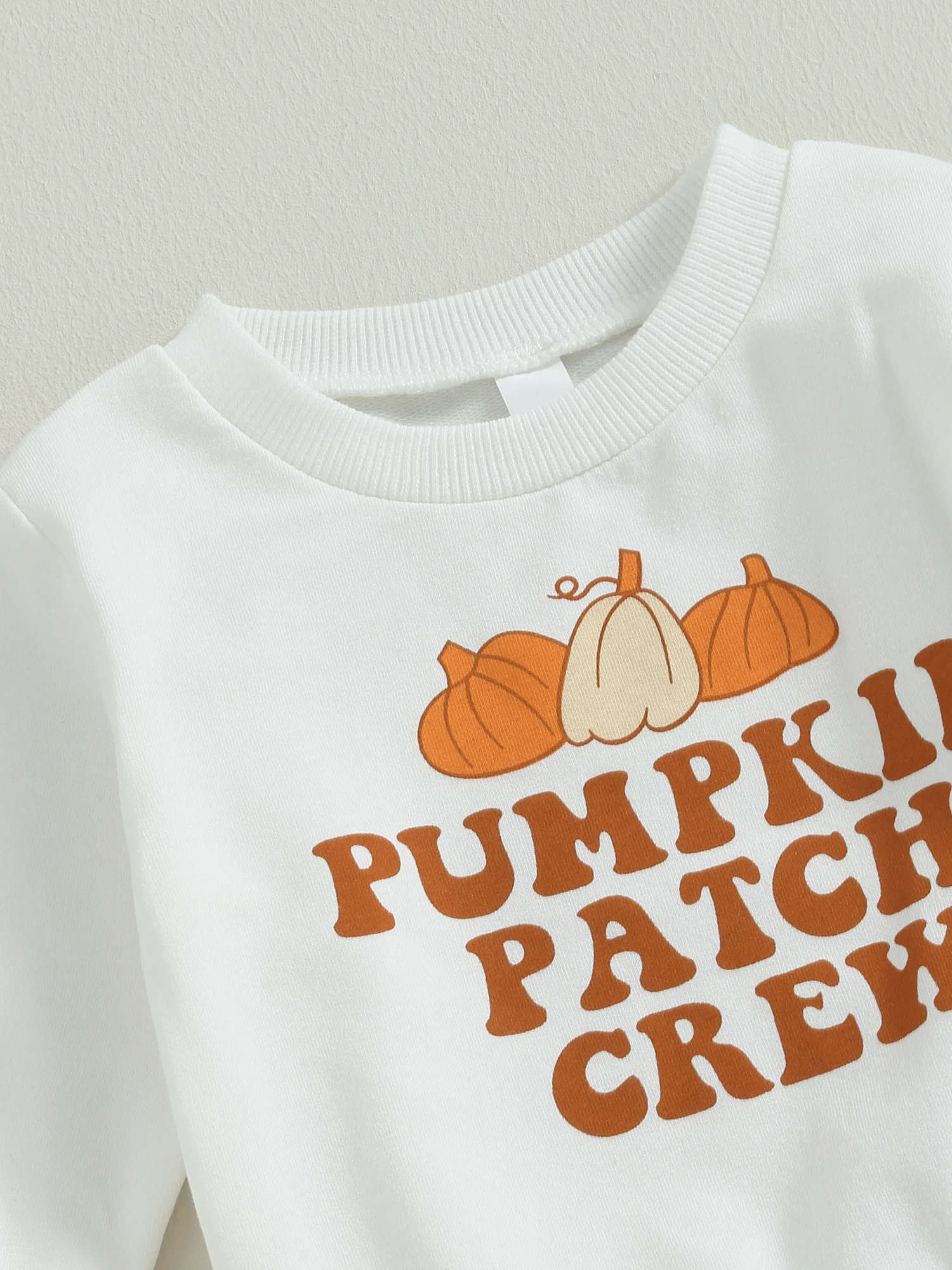 

Cute Halloween Costume for Newborns Adorable Pumpkin Print Sweatshirt and Elastic Pants Set for Infants - 2 Piece Outfit