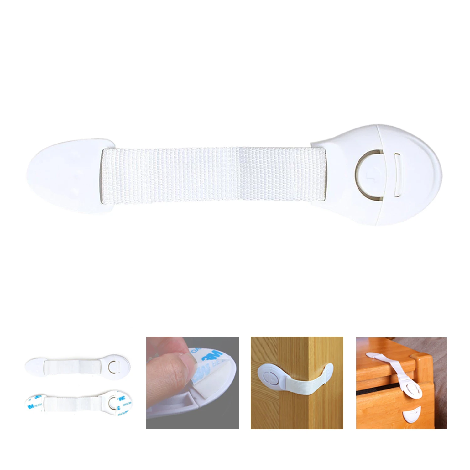 

6Pcs Baby Drawer Cupboard Cabinet Door Drawers Lengthened Safety Locks Latches