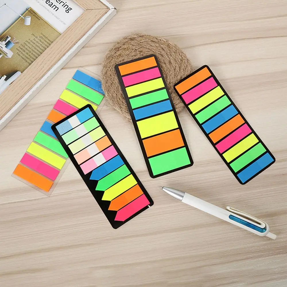 

Office School Supplies Adhesive Memo Pad Sticky Notes Planner Stickers Fluorescent Notes Paper Sticker Bookmarks