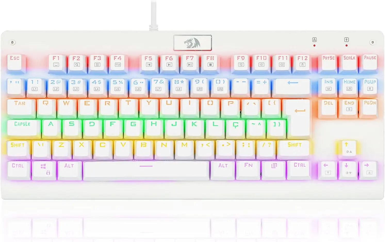 

Геймерский Темный Мститель, лунный белый Радужный переключатель