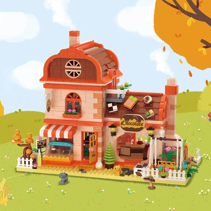 Новая креативная шоколадная мастерская мини-наборы кирпичей сделай сам Streetview