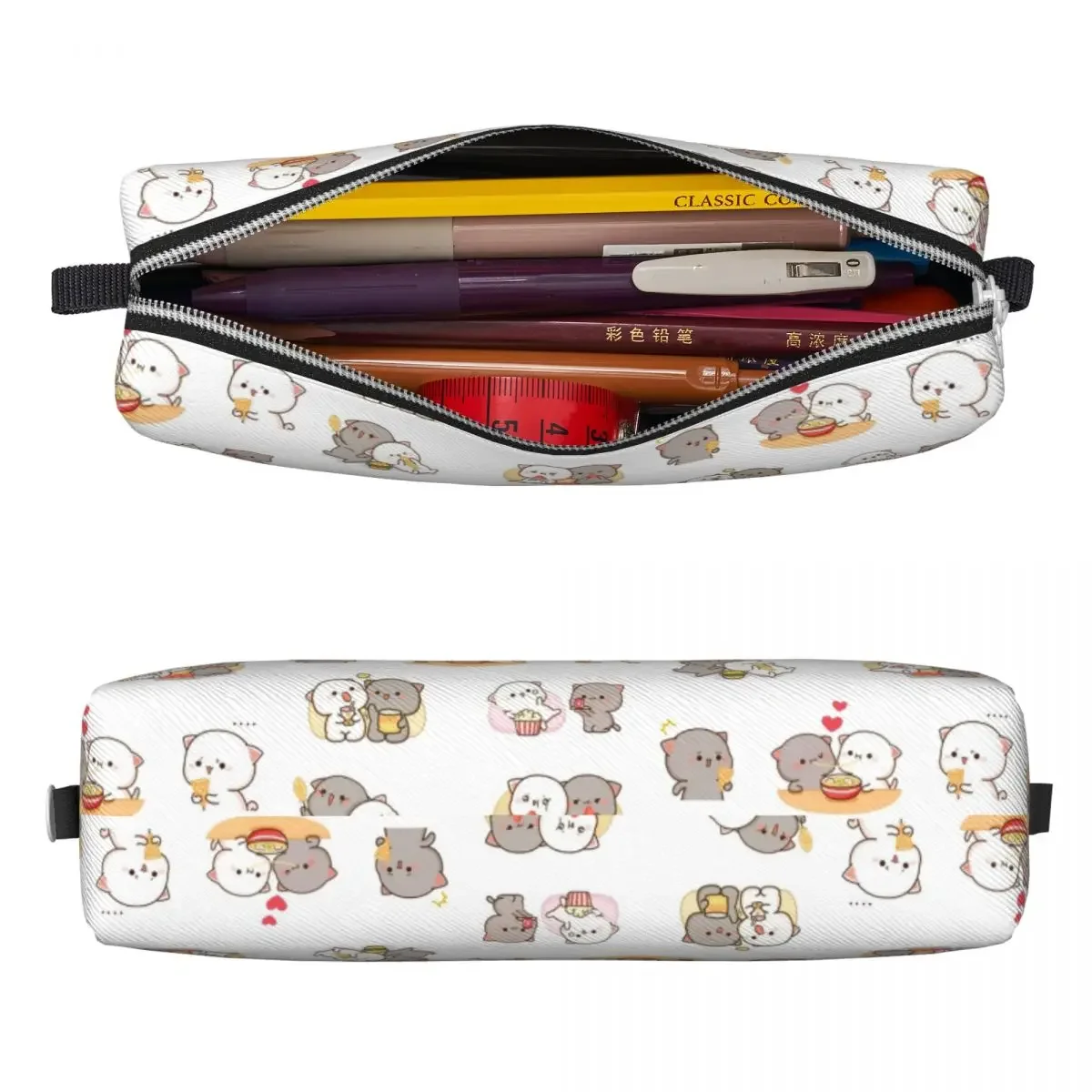 Пенал персиковый и Гома Модный органайзер для ручек с мультяшным принтом мокко