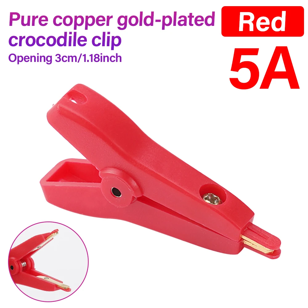 

LCR Позолоченный медный крокодиловый зажим 25 мм