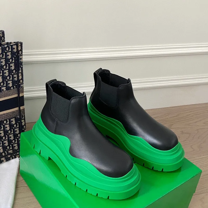 

Ботильоны унисекс из натуральной кожи, без застежки, размер 2022