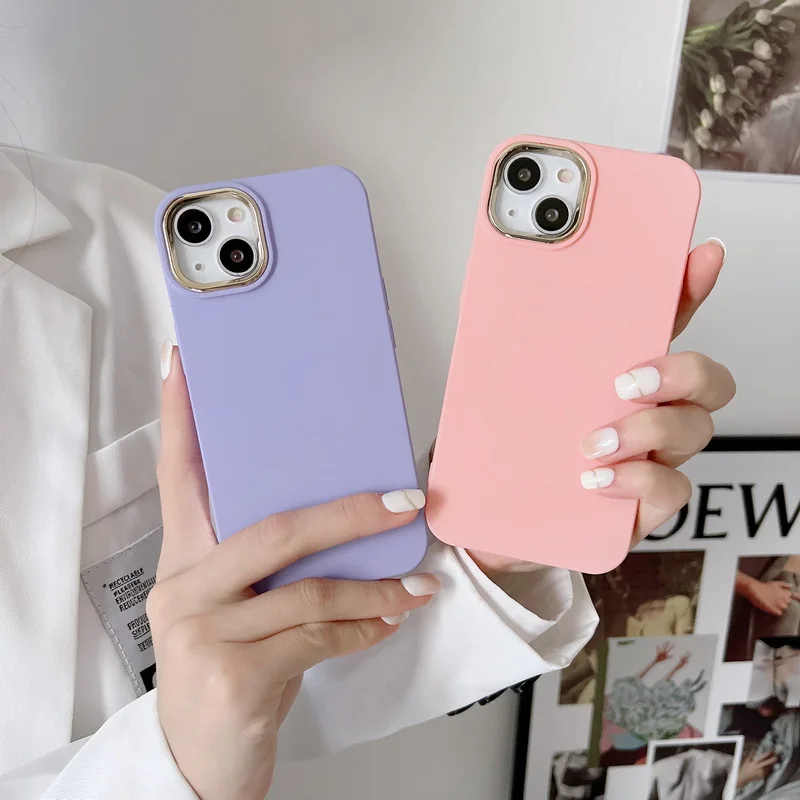 

Роскошный мягкий чехол из жидкого силикона для телефона iPhone 13, 12, 11 Pro, Max, XS, Max, XR, X, 8, 7 Plus, противоударный чехол-бампер с покрытием объектива