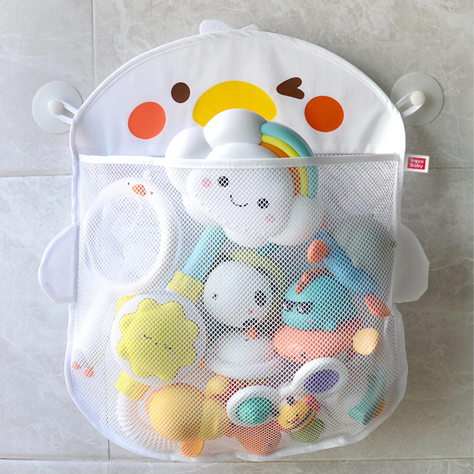 Bath Toy Organizer Bathtub Toy Holder Hangings Bath Toys Organizer Super Large Capacity Baby Quick Dry Mesh Bag For Bathtub