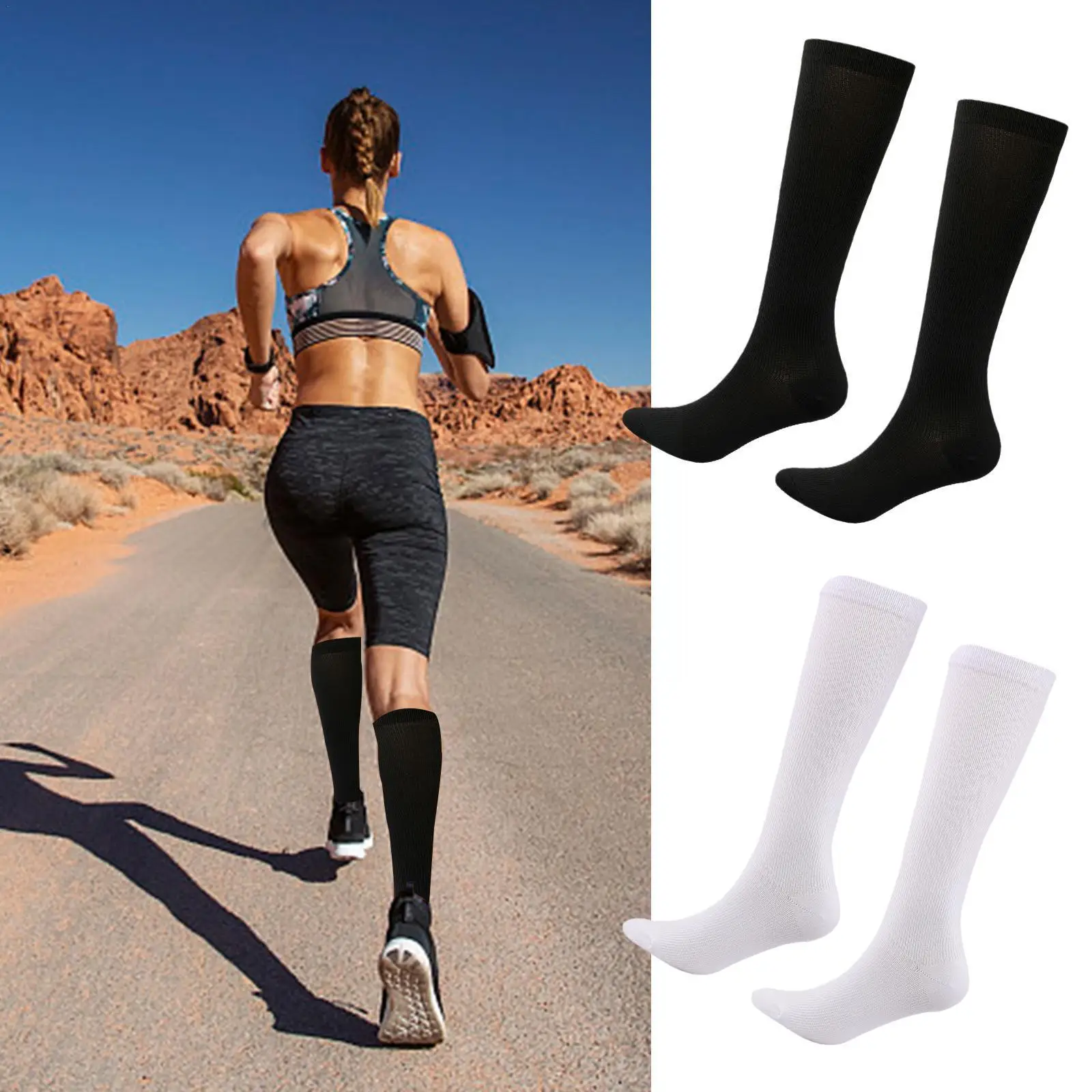 

New Arrival Stockings Compression Golf Sport Socks Medical Nursing Stockings Prevent Varicose Veins Socks Fit For running S H5G8