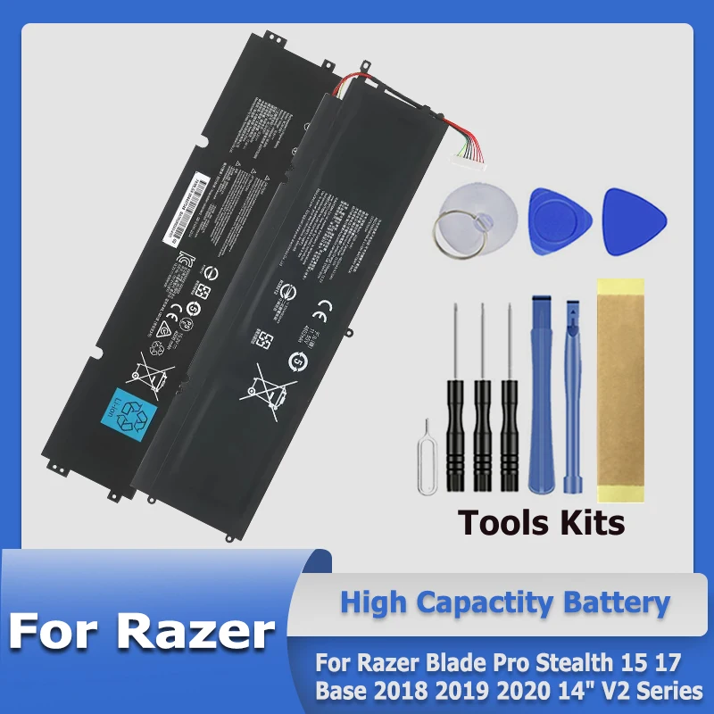 Аккумулятор XDOU для ноутбука Razer Blade Stealth 13 14 15 17 Pro 2019 2020 2016 V2