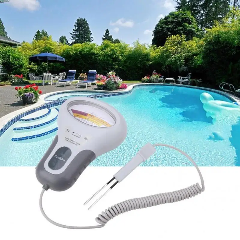 

PH Tester Two In One Chlorine Meter Water Quality Tester Swimming Pool Aquarium Test Meter Medidor De PH Y Cloro Piscina