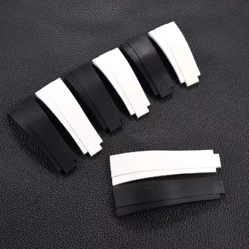 

High quality 20mm FKM Rubber Watch band Buckle Watchband for Rolex strap Daytona Submariner DEEPSEA GMT SEAMARSTER OYSTER