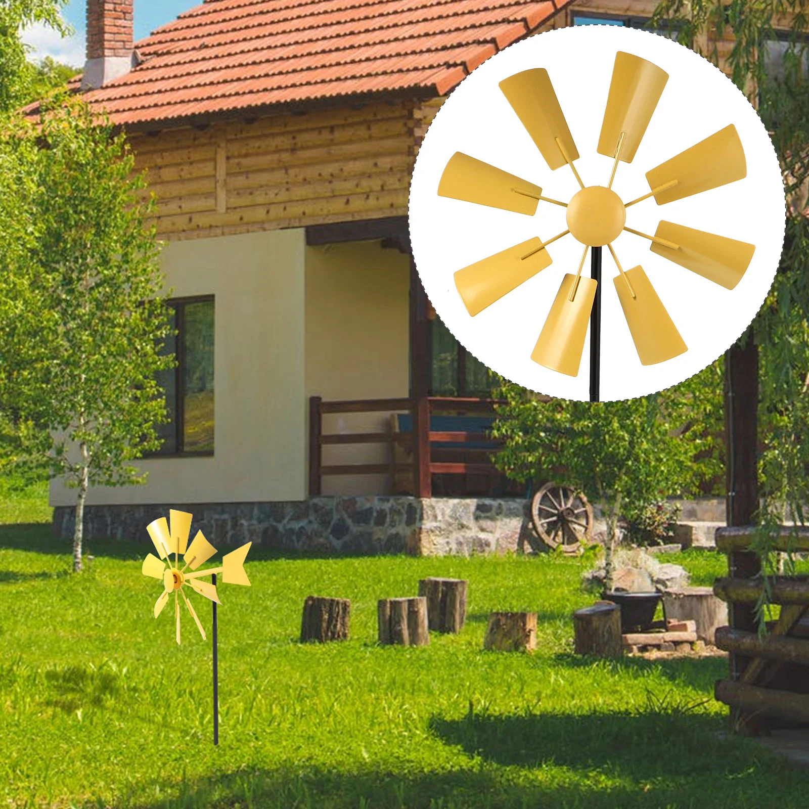 

Rotating Windmill Children Garden Decor Outdoor Christmas Gifts Park Pinwheel Yard Crafts