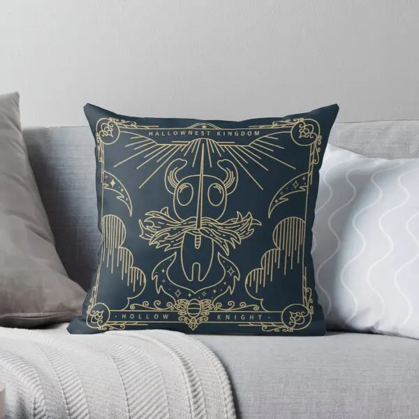 

Hollow Knight Printing Throw Pillow Cover Case Fashion Home Anime Comfort Office Cushion Waist Bed Throw Pillows not include