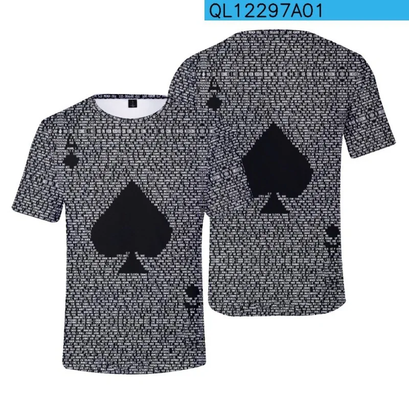 

Мужская летняя новая свободная футболка 2022 с 3D принтом, черная футболка с персиковым узором и краской