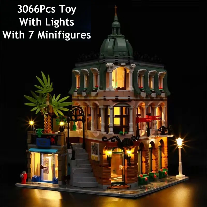 

IN STOCK 3066pcs Moc 10297 Boutique Hotel Home Set Model Building Blocks Bricks Educational Toys For Boy Kids Christmas Gifts