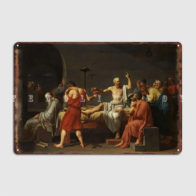 

Металлический плакат с надписью «Death Of Socrates»