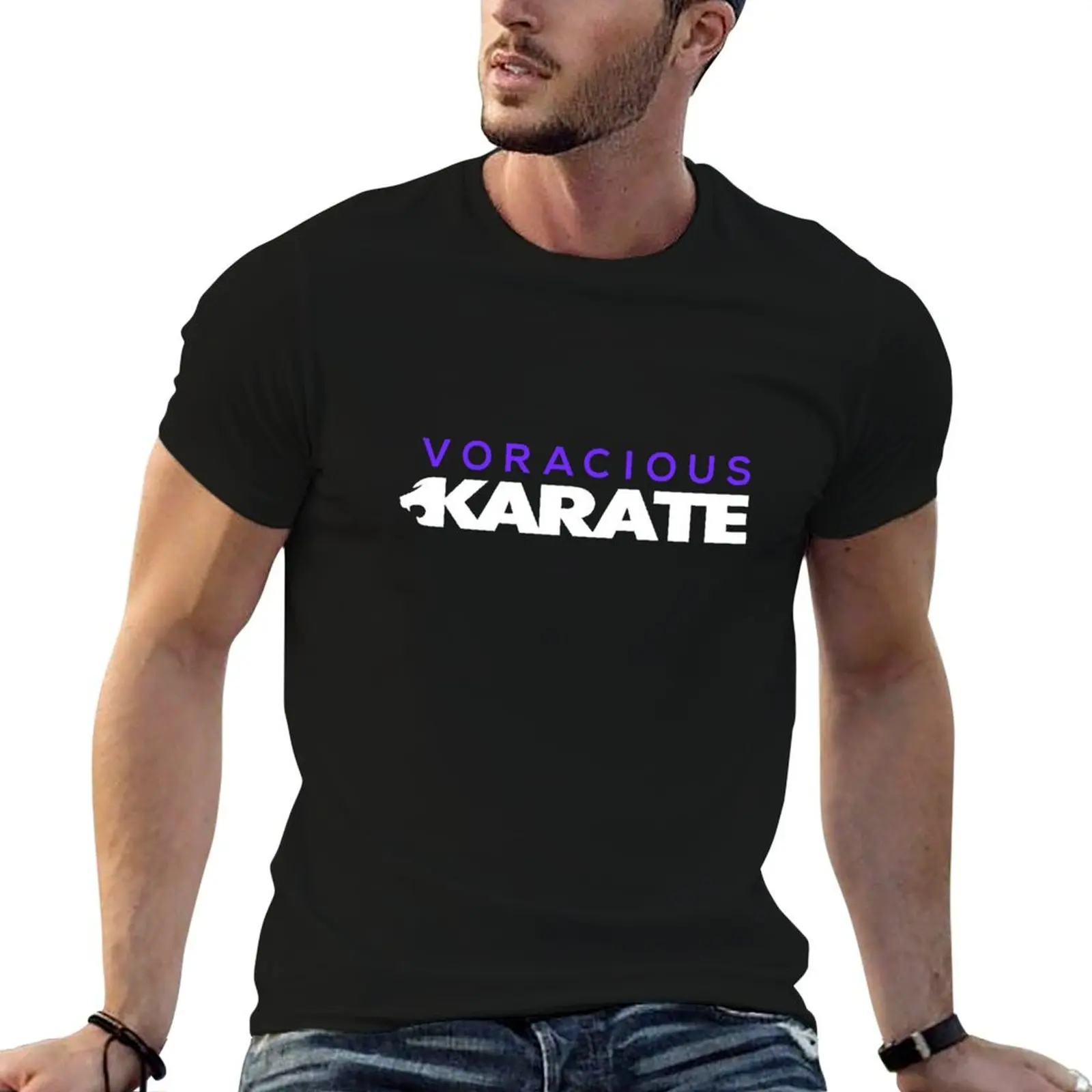 Gapcious футболка с логотипом Karate уличная одежда для мальчиков белые фигурки аниме