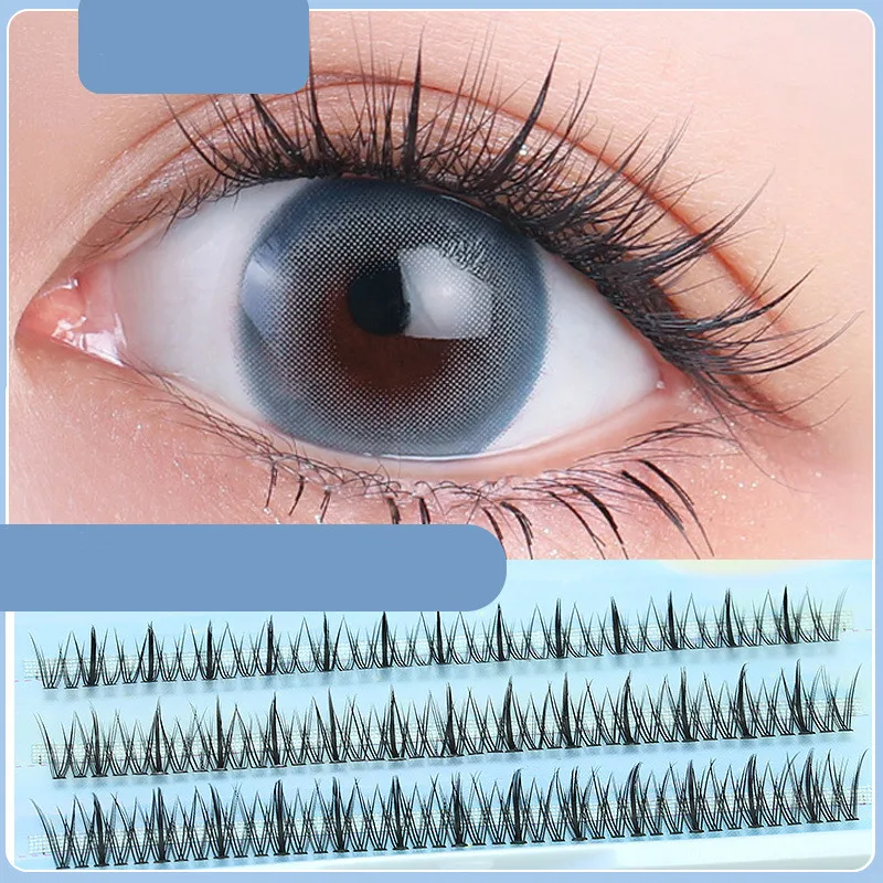 

Single-cluster False Eyelashes Natural Grafting Sandwich False Eye Lashes Thick Natural Three-dimensional Fake Eyelashes