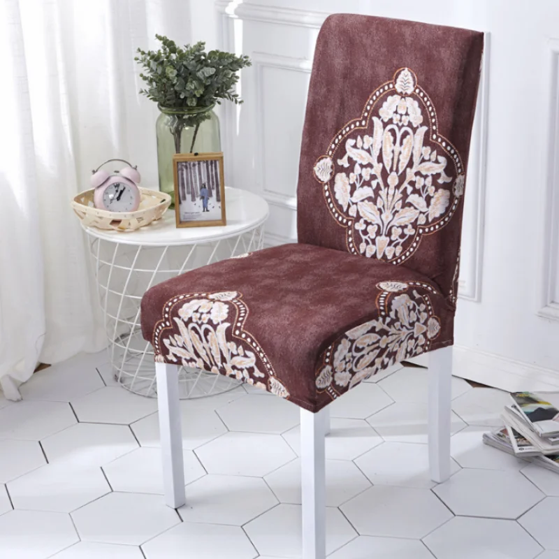 

Spring And Summer Soft Texture Mordern Flower Printed Chair Cover Comfortable High Quality Elastic Modern Chair Cover