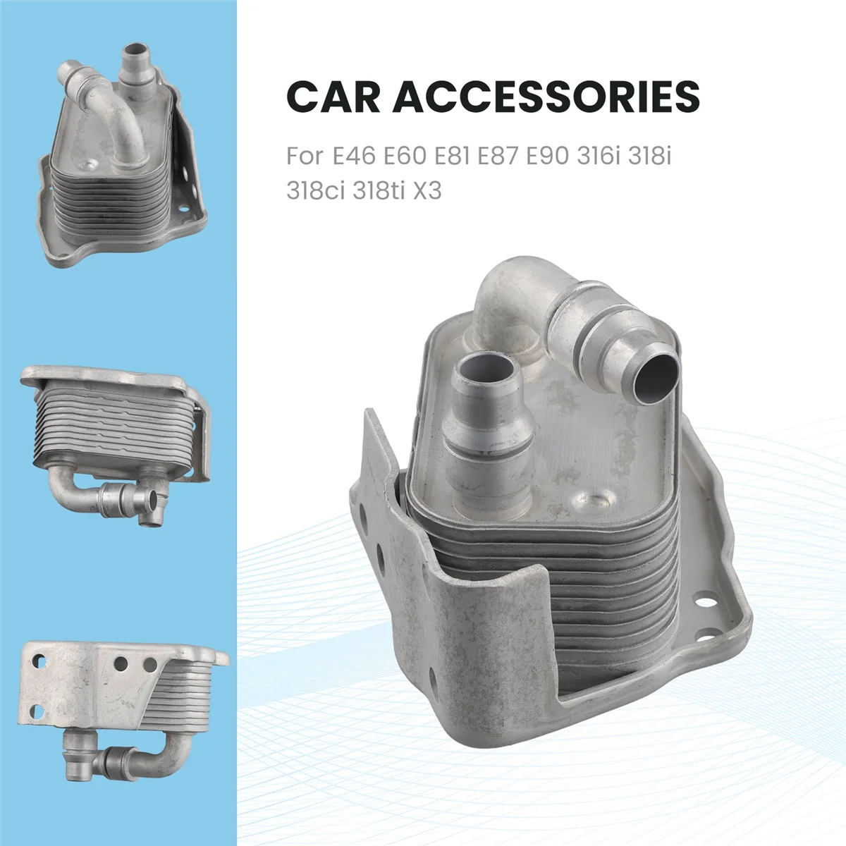 Маслоохладитель двигателя 11427508967 Для BMW E46 E60 E81 E87 E90 316I 318I X3 X1