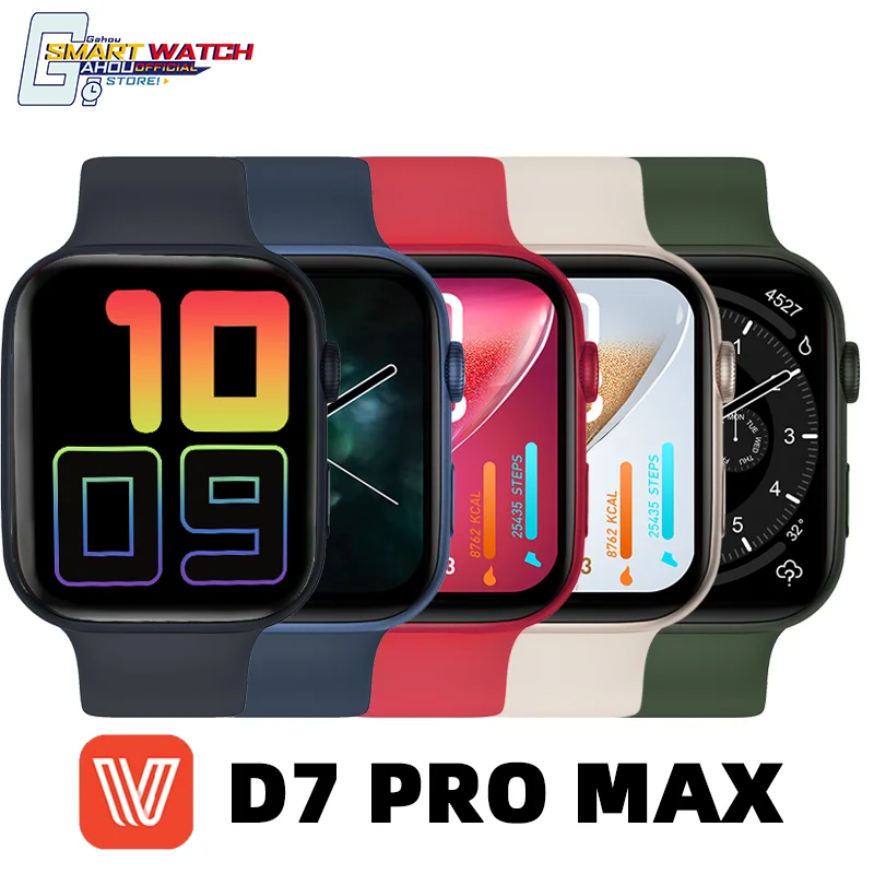 

Смарт-часы IWO D7 Pro Max, Беспроводная зарядка, Bluetooth-вызов, Раздельный экран, блокировка контактом, Смарт-часы PK IWO 12 13 14, новинка 2022