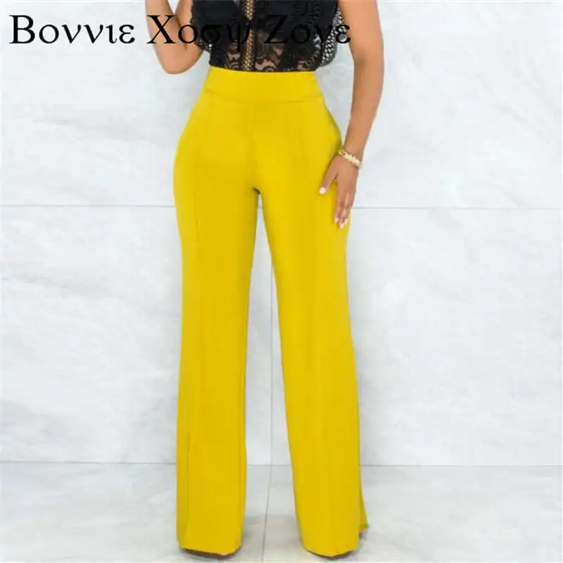 

Pants For Women Summer Spring High Wait Wide Leg Pants Pantalones De Mujer