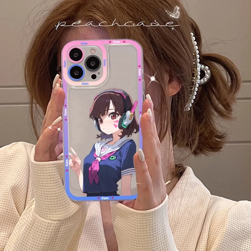 Чехол для телефона D-D.Va O-Overwatches Samsung S 20 21 22 23 Lite Plus Ultra Clear Mobile Cover Funda