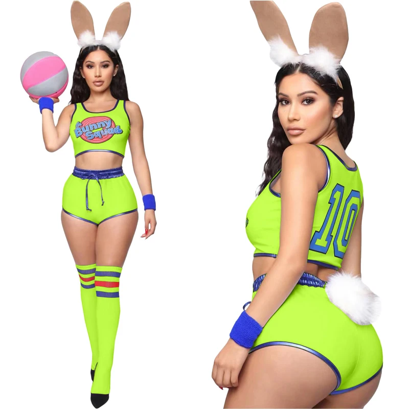 Hottie Bunny Cheerleader костюм команды школьная форма для спортивных соревнований девочек