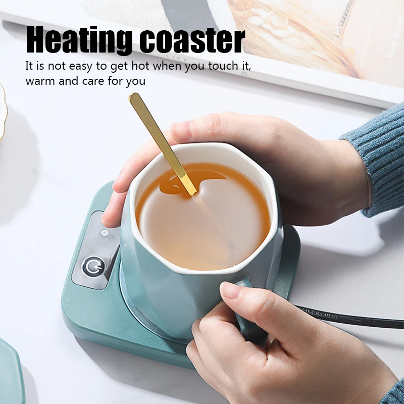 Winter Coffee Mug Cup Warmer Mug Heater Home Office Milk Tea Water Heating Pad Cup Heater Warm Mat Constant Temperature Coaster