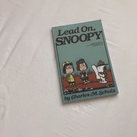 internet celebrity book snoopy notebook cartoon simple english contrast color