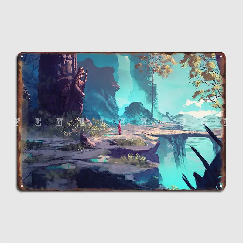 

Kings Journey 3 Metal Sign Wall Decor Funny Wall Cave Cinema Tin Sign Posters