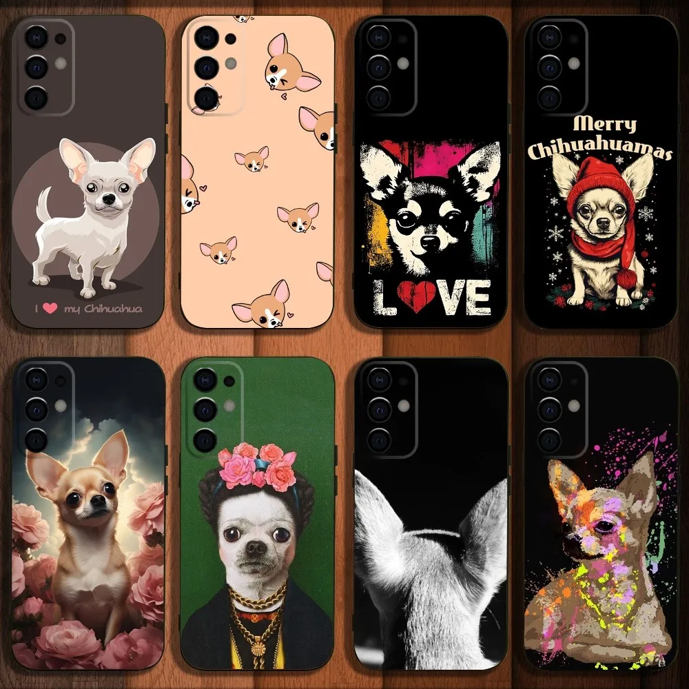 I Love My Chihuahua Dog Pug Phone Case For Samsung S24 S21 S22 S23 S30 Ultra S20 Plus Fe Lite Note 10 9 5G Black Soft Cover