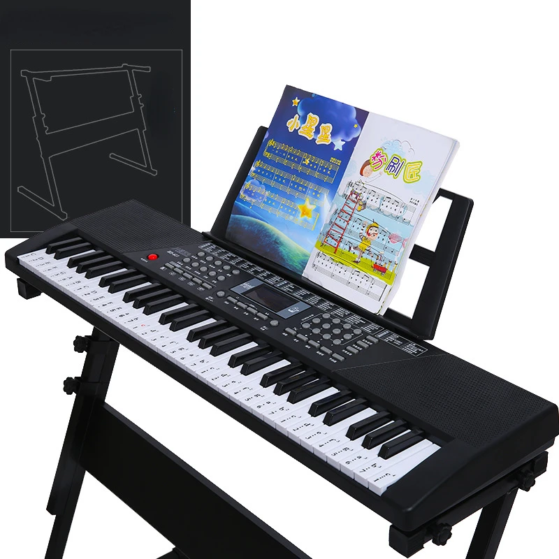 Musical Keyboard Electronic Piano Childrens Best Music Piano Digital 61 Keys Stand Organo Elettronico Musical Instruments enlarge
