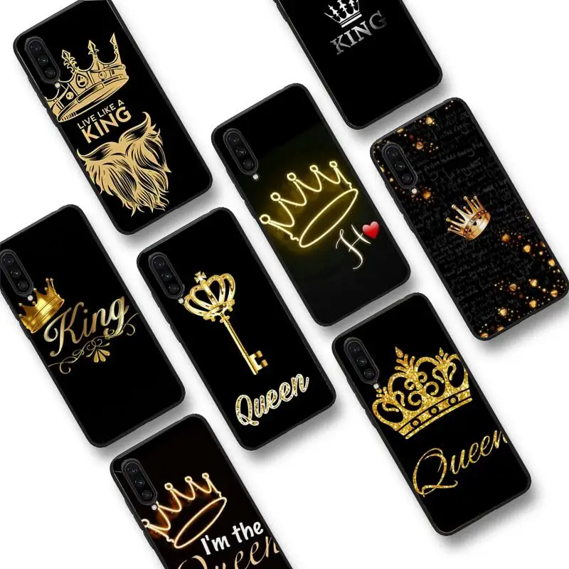 

King and Queen Phone Case For Xiaomi mi 9 mi8 F1 9SE 10lite note 10lite Mi 8lite Coque for xiaomi mi 5x