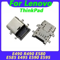 100pcs dc jack for lenovo e480 e485 e580 e585 r480 r490 e490s e590 type c jack dc connector laptop socket power replacement