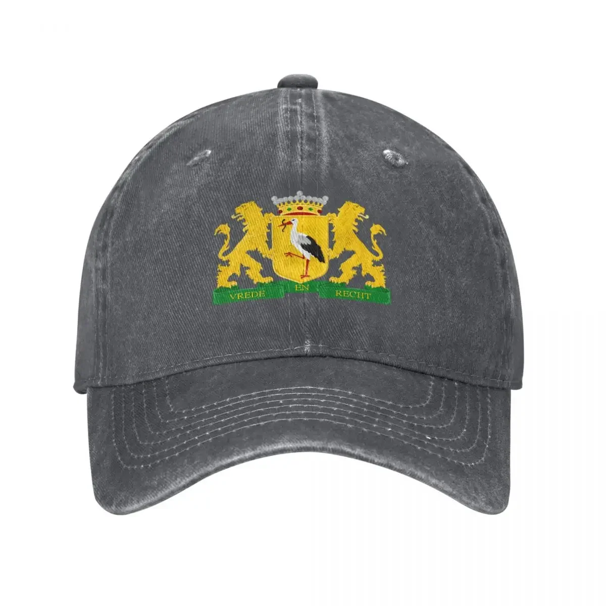 Wapen van Den Haag Nederland Hague Coat of Arms Netherlands Baseball Cap fishing hat Beach Outing Big Size Hat Man Women's
