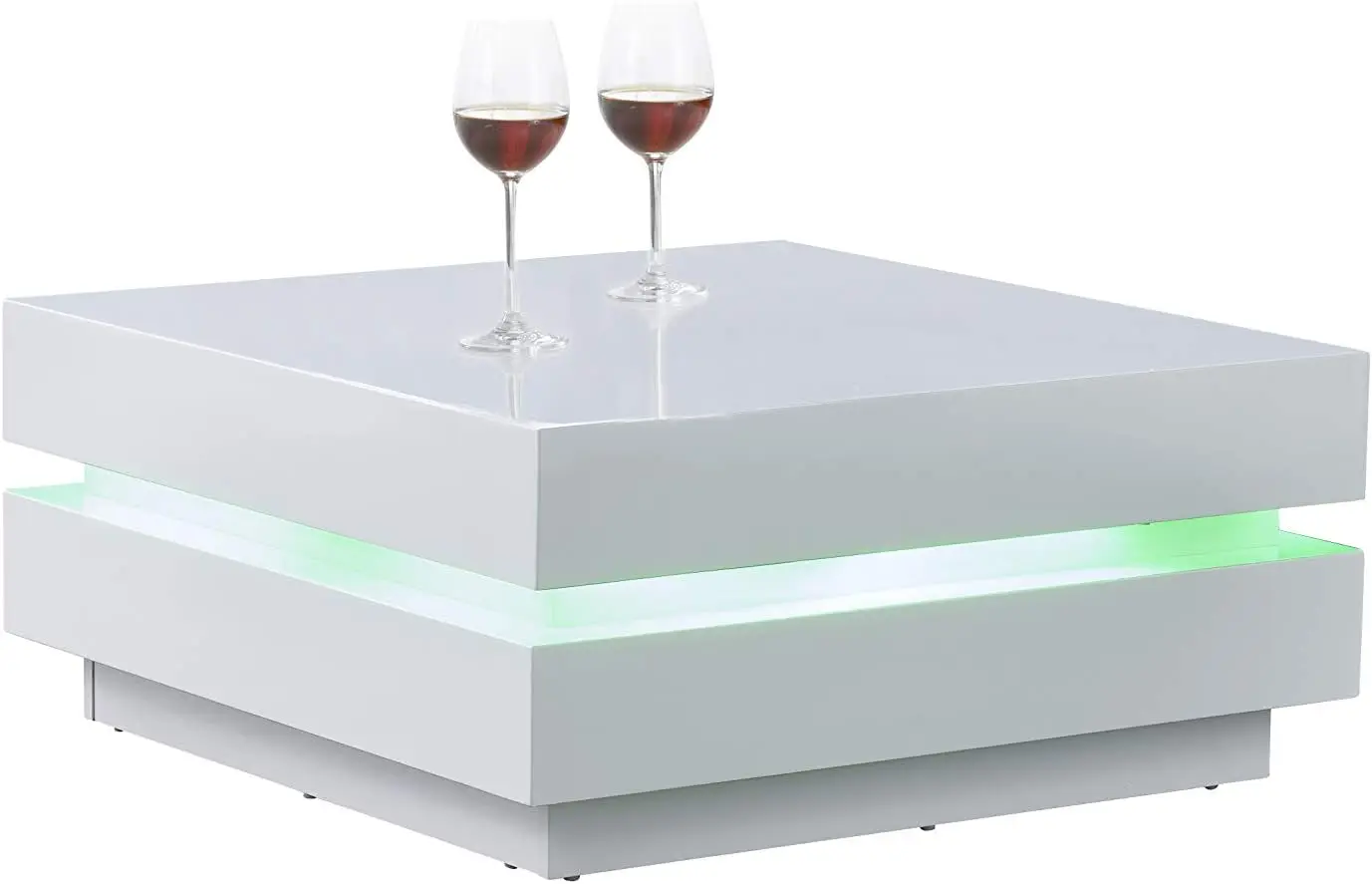 

VILLINO II Modern Euro Coffee Table with Remote Multi-Colors LED Light