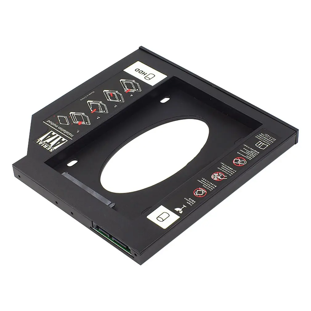 

SATA 3.0 2nd HDD Caddy 9.5mm 12.7mm for 2.5'' HD SSD Case Hard Disk Drive Enclosure for Laptop DVD ROM
